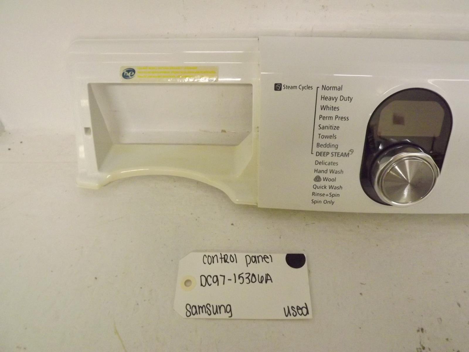 Samsung Washer DC97-15306A Control Panel Used Samsung Washer DC97-15306A Control Panel Used